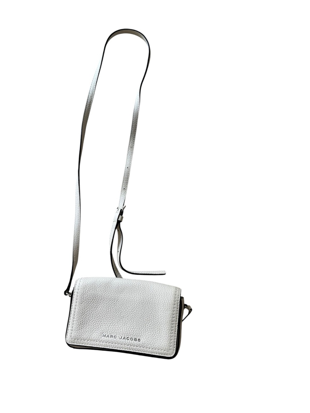 Marc Jacobs White Pebbled Leather Mini Crossbody - Picture 5 of 7